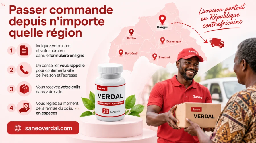 Saneo Verdal — Passer commande depuis n'importe quelle région