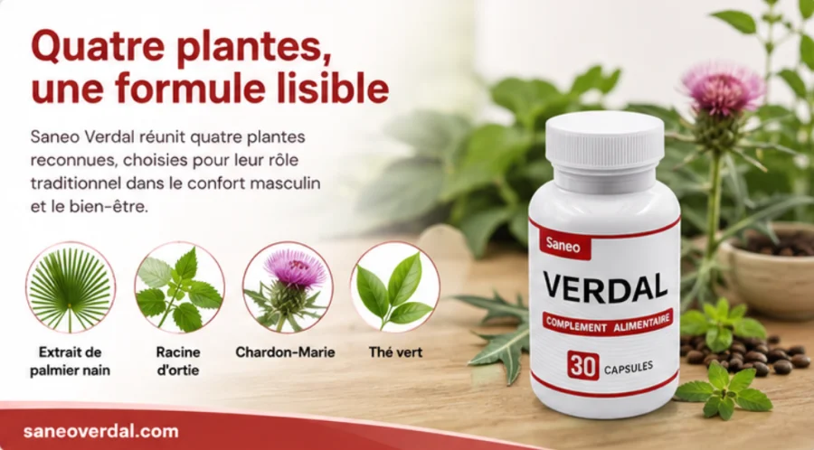 Saneo Verdal — les quatre plantes de la formule